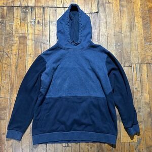 Russell Fleece Hoodie Mens XL Blue Premium Long Sleeve Pocket Pullover Athletic